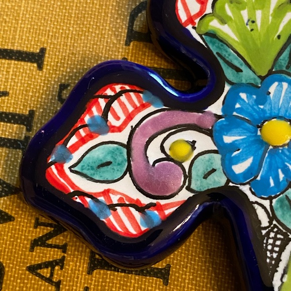 Cross Vintage Hand Painted Mexico EUC - Picture 3 of 10